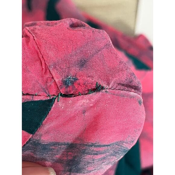 OSEI DURO Sz M Medium Imperium Dress Pool Party Pink Teal Midi Rayon - Picture 12 of 13